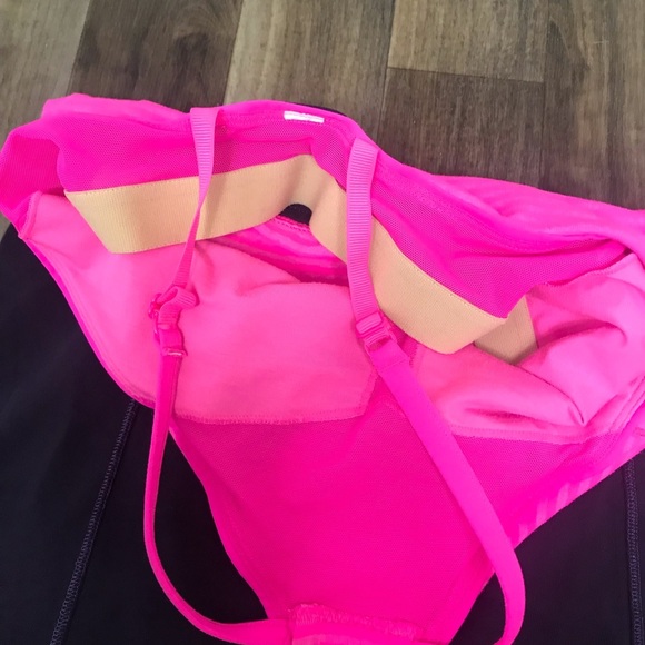 Lululemon Halter Athletic Yoga Top Pink & Navy Size 4 - Picture 3 of 6
